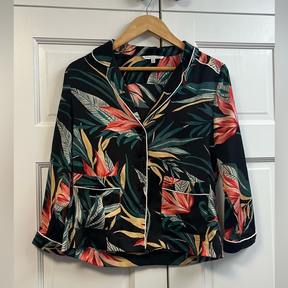 Rebecca Minkoff pajama style blouse